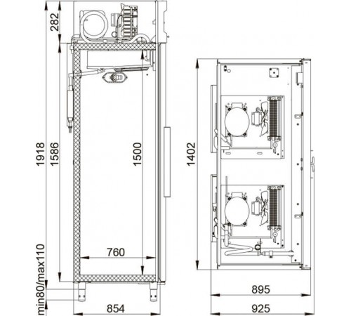 Шкаф холодильний CC214-S Polair