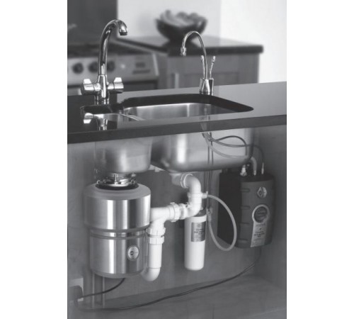 Подрібнювач харчових відходів IN-SINK-ERATOR SS 300 з адаптером