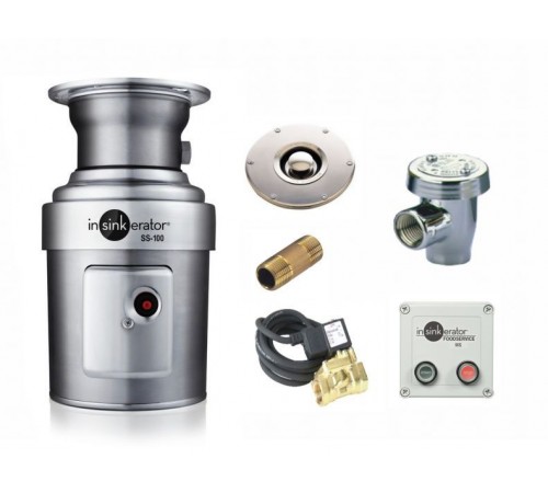 Подрібнювач харчових відходів IN-SINK-ERATOR SS 100 з адаптером