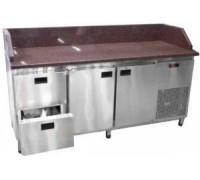 Стіл для піци Tehma 2 двері і 2 ящики з бортами (700)