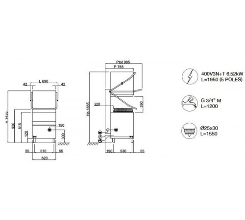 Посудомийна машина Krupps K1500E серія Koral