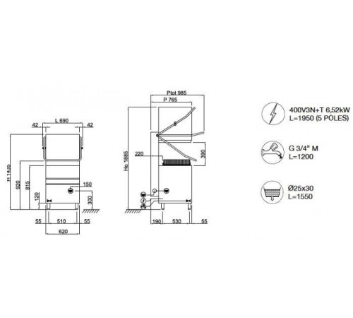 Посудомийна машина Krupps CH110 UP серія Cube