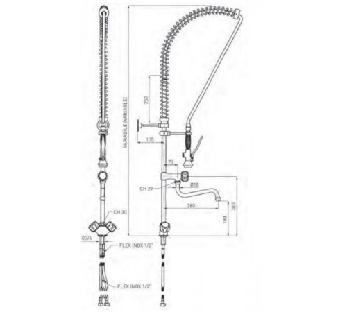 Душуючий пристрій Hendi 970515
