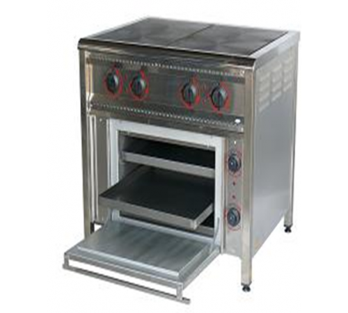 Плита електрична 4-х конф., з жарочним шафою ПЕ-4Ш Н