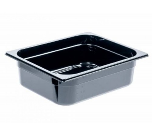 Гастроємність із чорного полікарбонату 1/2 (H) 65 мм