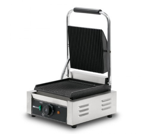 ГРИЛЬ КОНТАКТНИЙ HURAKAN HKN-PE22R ОДИНАРНИЙ РЕБРО