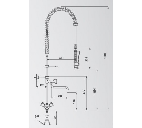 Душ миючий CANCAN MT02