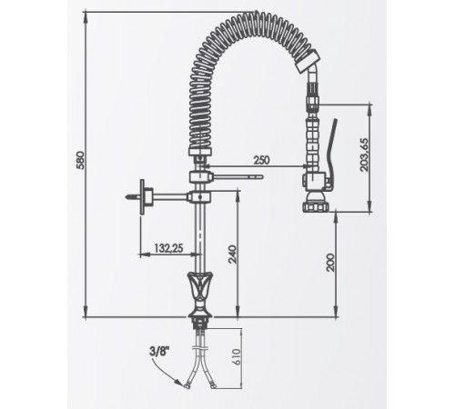 Душ миючий CANCAN MT05 (міні)