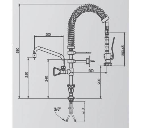 Душ миючий CANCAN MT06 (міні)