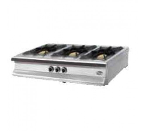 Плита 3-х конфоркова настільна М015-3N (40х40)