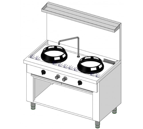 Плита газова Casta CC02.2T.MU.AP.KA.MC.MEN.ALZ600