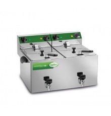 ФРИТЮРНИЦЯ ПІДВІЙНА FAMA MFR280R З КРАНОМ 8+8 Л