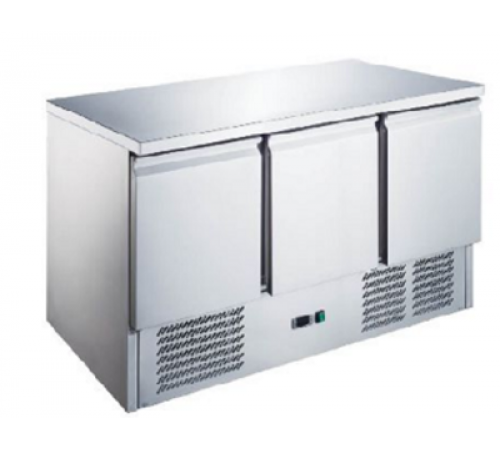 СТІЛ ХОЛОДИЛЬНИЙ HURAKAN HKN-GXS3GN 3-Х ДВЕРНИЙ З НИЖНІМ РОЗМІЩЕННЯМ АГРЕГАТУ