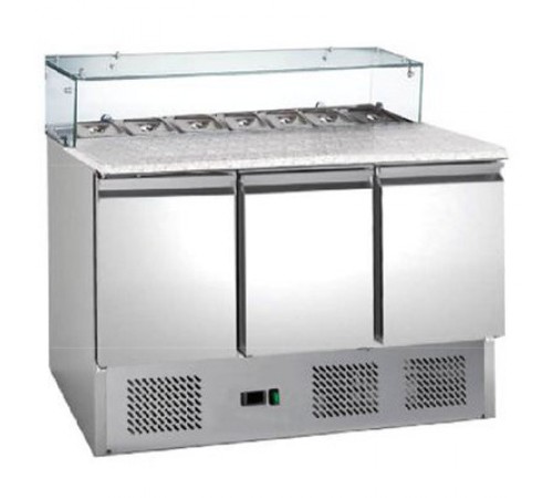 САЛАДЕТА HURAKAN HKN-GXSD3GN-GC 3-Х ДВЕРНА З ГРАНІТНОЮ ПОВЕРХНЕЮ І СКЛОМ