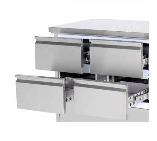 Холодильний стіл GGM Gastro KTS227ND#4 #SBS1212 - 2,2 x 0,7м