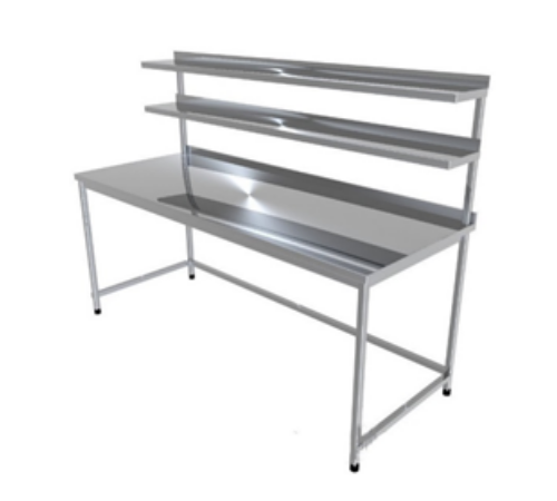 Стіл виробничий з двома верхніми поліцями економ 430