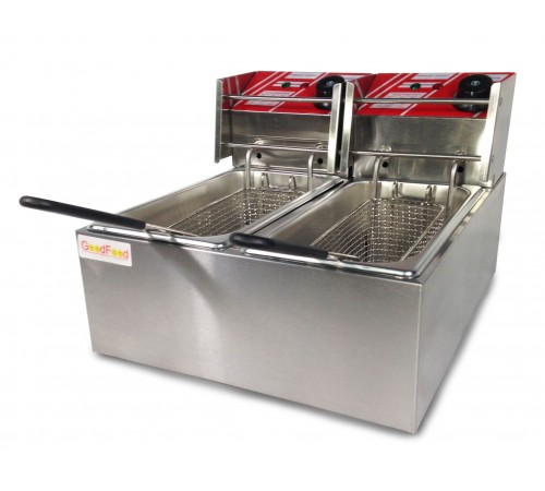 Фритюрниця підвійна електрична професійна GoodFood EF44