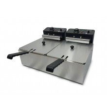 Фритюрниця підвійна електрична професійна GoodFood EF66 BLACK