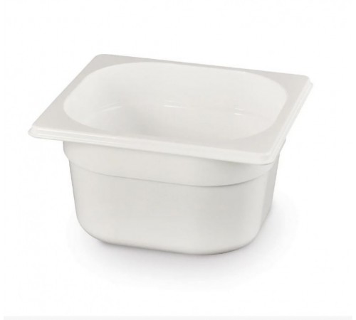 Гастроємність із білого полікарбонату GN 1/6 (H) 65 мм