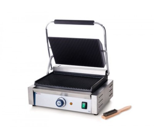 Гриль контактний Hendi Верхня і нижня поверхня рифлені