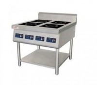 Плита індукційна 4-х конфоркова CustomHeat SL-35-KP-4-N