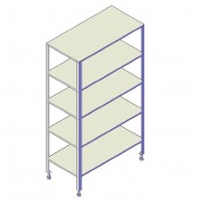 Стелаж 5-и рівневий проф 400