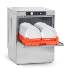 Посудомийна машина фронтальна ASBER GE-500 DD | Професійна, 500x500 мм, механічне управління, 3.4 кВт | BU HORECA