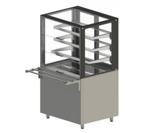 Вітрина холодильна ВХЛРН-1,5 1500 мм | Скляна, +1°...+7°C, динамічна, Cubigel