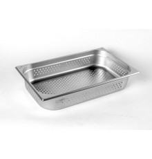 Гастроємність Brillis перфорована н/с без ручок 1/1x100mm, Ø 3 mm