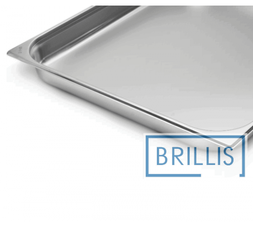 Гастроємність Brillis н/ж сталь GN 2/1-65 мм (650х530х65мм)