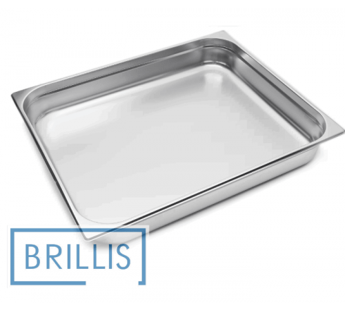 Гастроємність Brillis н/ж сталь GN 2/1-100 мм (650х530х100мм)