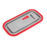 Кришка н/ж Brillis GN 1/3 з силіконовим ущільнювачем та клапаном для гастроємностей