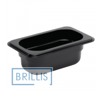 Гастроємність РС 1/9-65 мм із полікарбонату Brillis (108х176х65) чорна