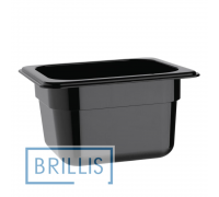 Гастроємність РС 1/9-100 мм із полікарбонату Brillis (108х176х100) чорна