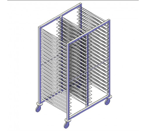 Шпилька підвійна 18 рівнів під деко 600х400