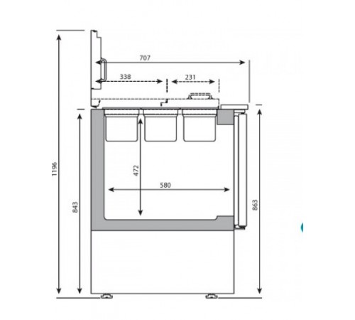 Саладетта – 1,4 x 0,7 м