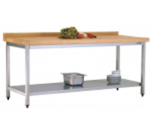 Стіл з дерев'яною поверхнею, без поліці 1800*600 поліцаю