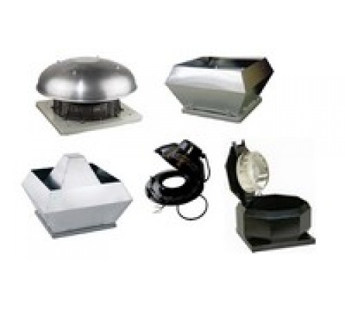 Дахові вентилятори з круглим та квадратним під'єднанням повітря