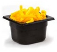 Гастроємність із чорного полікарбонату GN1/6-65