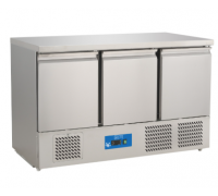 Стіл для піци холодильний BRILLIS G-PS903V | 3 двері, Граніт, GN