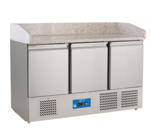 Стіл для піци холодильний BRILLIS G-S903VPZ | 3 двері, Граніт, Енергоефективний