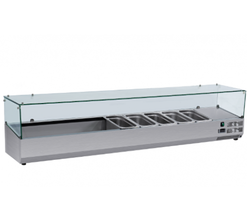 Вітрина холодильна для топінгу BRILLIS VRX1400/330G | 1.4 м, 6xGN 1/4