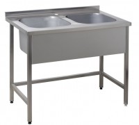 Ванна мийна зварна двосекційна Економ 304