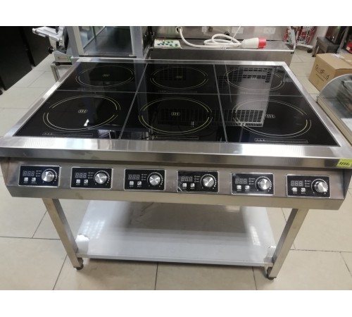 Плита індукційна підлогова 6 конфорок