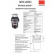 Подрібнювач харчових відходів з пневматичним перемикачем WDU-2ASEU 470W