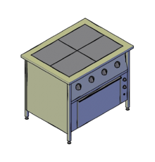 Плита електрична ПЕ-4Д (проф)