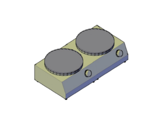 Млиниця професійна електрична 2-х постова