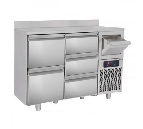 Холодильний стіл барний - 1,6 x 0,6 м BGKF156A #SBGKF1213