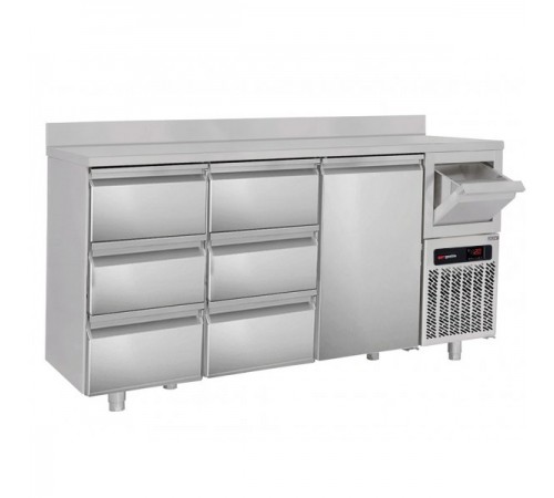 Холодильний стіл барний - 2,1 x 0,6 м BGKF216D # 2 #SBGKF13