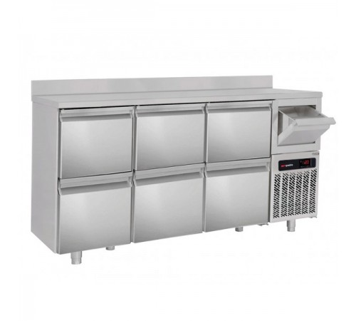 Холодильний стіл барний - 2,1 x 0,6 м BGKF216D # 3 #SBGKF12